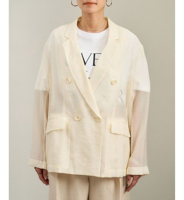 SALON adam et rope'「シアーリライムテーラードジャケット」|テーラードジャケット|