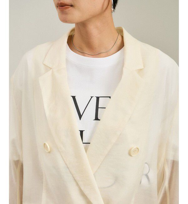 SALON adam et rope'「シアーリライムテーラードジャケット」|テーラードジャケット|