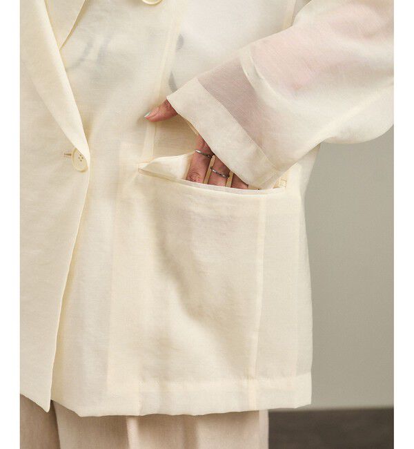 SALON adam et rope'「シアーリライムテーラードジャケット」|テーラードジャケット|