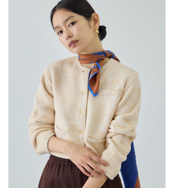 ROPE「ツイードニットショート丈カーディガン/イージーケア」|カーディガン|キナリ(16)