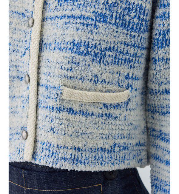 ROPE「ツイードニットショート丈カーディガン/イージーケア」|カーディガン|