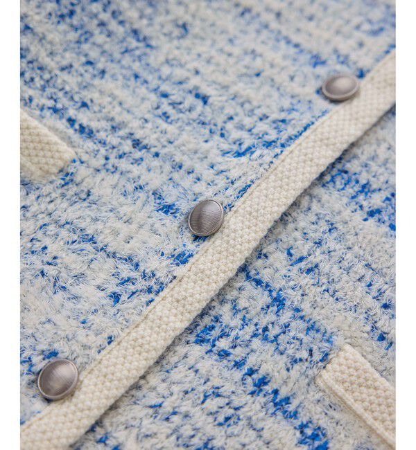 ROPE「ツイードニットショート丈カーディガン/イージーケア」|カーディガン|