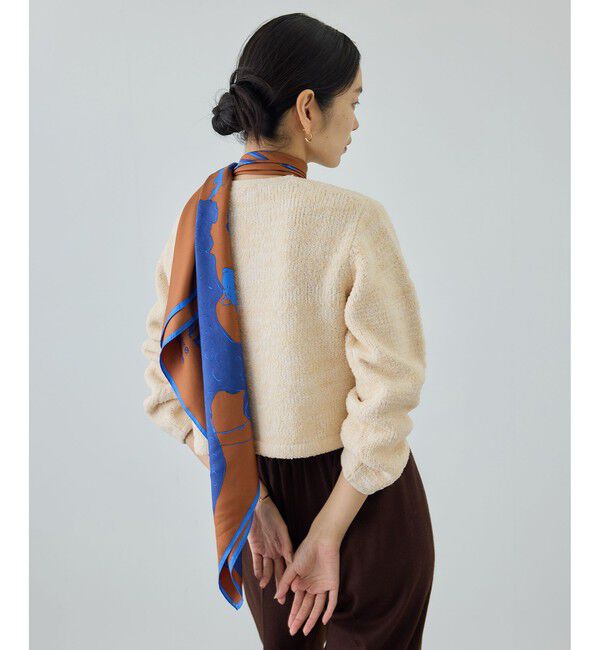 ROPE「ツイードニットショート丈カーディガン/イージーケア」|カーディガン|