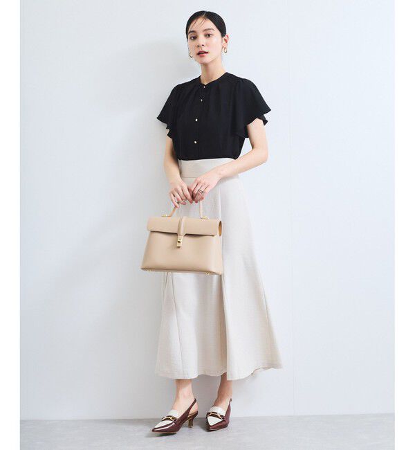 VIS「【接触冷感】エステルローンソフトタッチギャザーブラウス/通勤対応【WEB限定】」|シャツ・ブラウス|