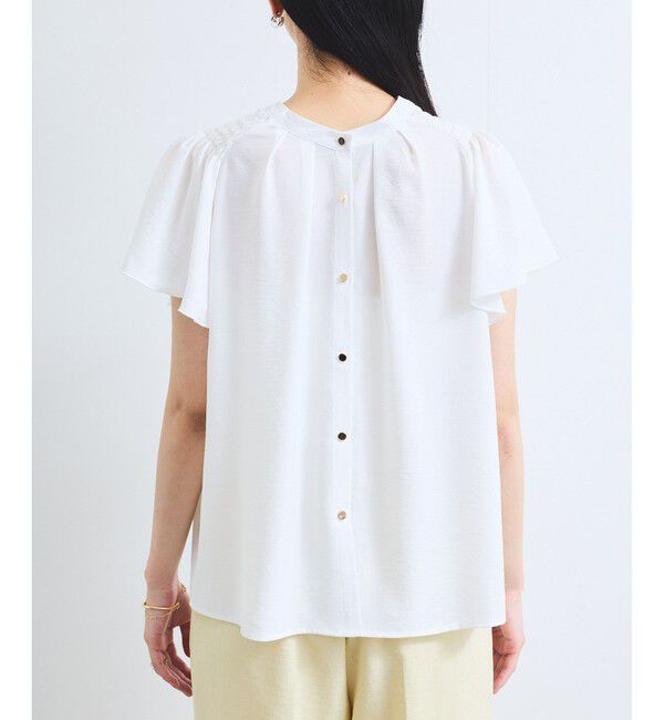 VIS「【接触冷感】エステルローンソフトタッチギャザーブラウス/通勤対応【WEB限定】」|シャツ・ブラウス|