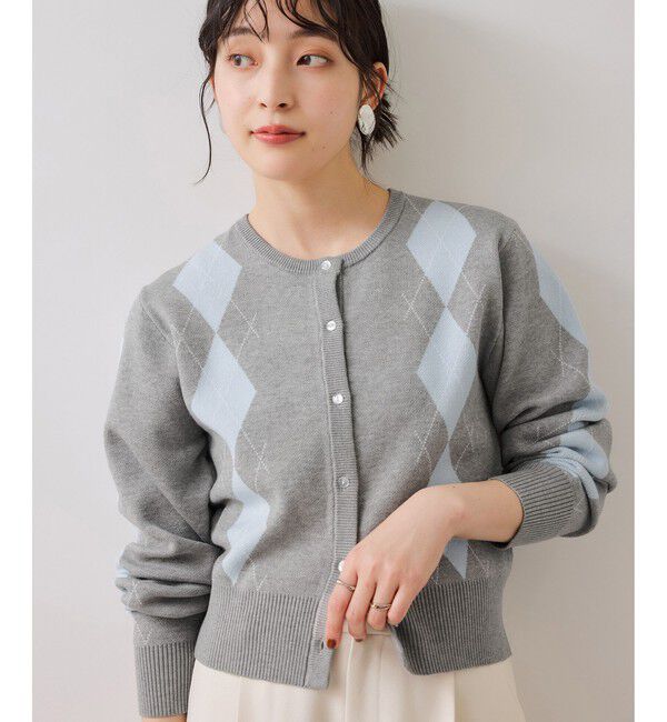 VIS「アーガイルカーディガン」|カーディガン|