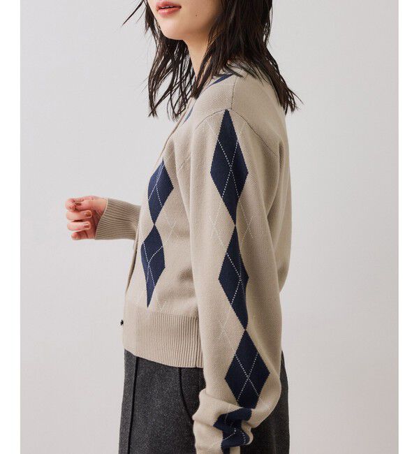 VIS「アーガイルカーディガン」|カーディガン|