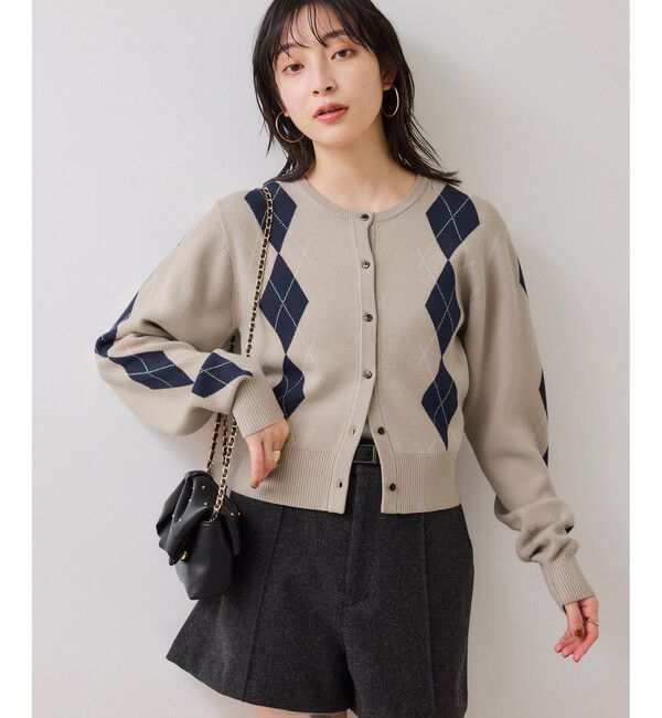 VIS「アーガイルカーディガン」|カーディガン|