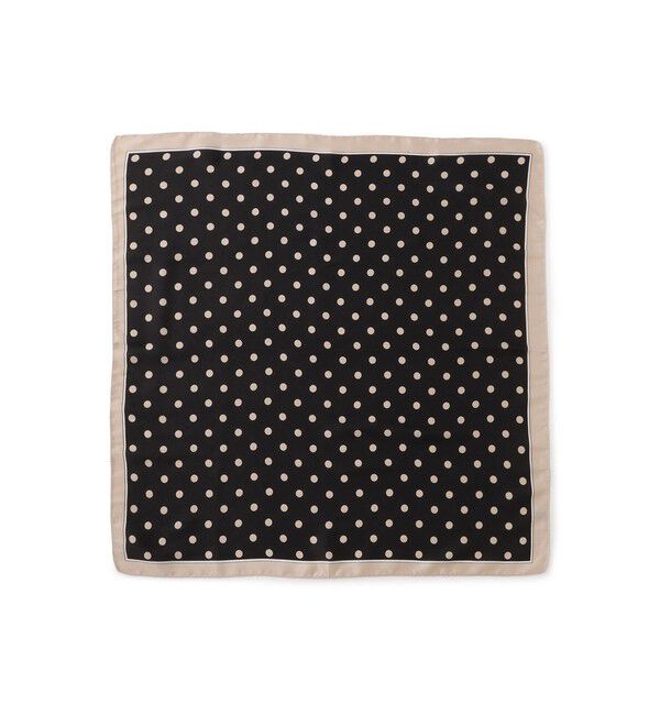 VIS「ドット柄スカーフ 70&times;70cm」|バンダナ・スカーフ|
