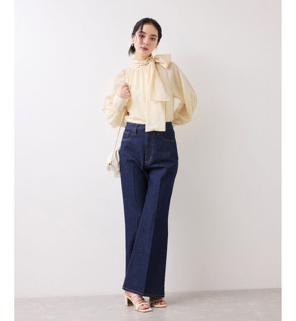 VIS「前後2WAYボリュームボウタイブラウス/イージーケア」|シャツ・ブラウス|