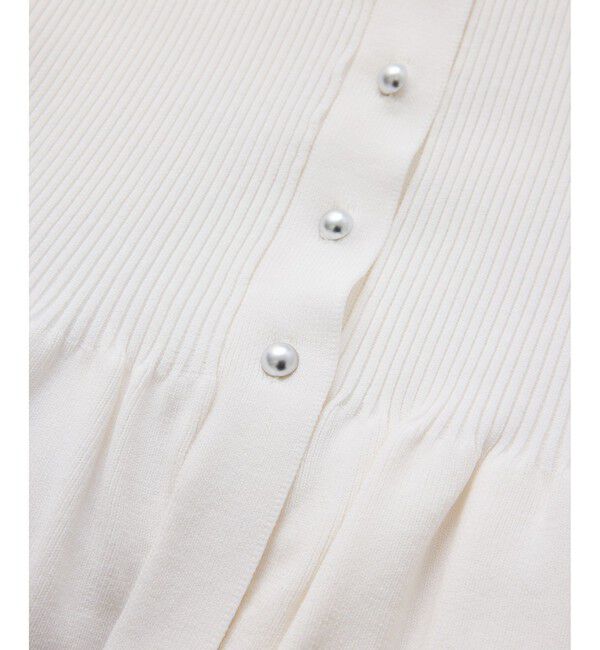 VIS「【美得】ペプラムニットカーディガン/イージーケア」|カーディガン|