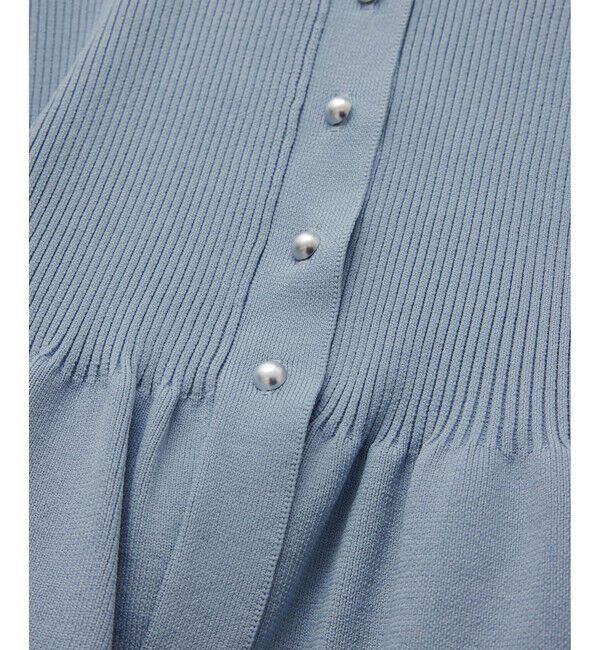 VIS「【美得】ペプラムニットカーディガン/イージーケア」|カーディガン|