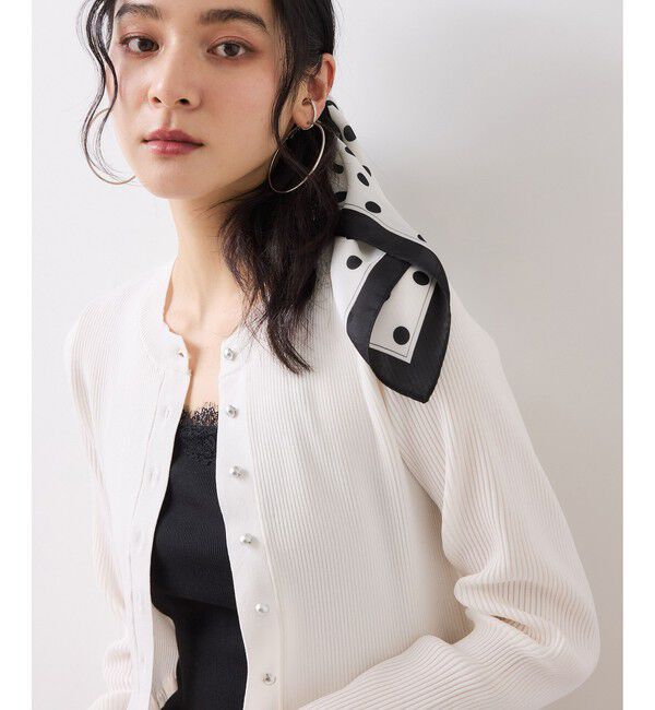 VIS「【美得】ペプラムニットカーディガン/イージーケア」|カーディガン|
