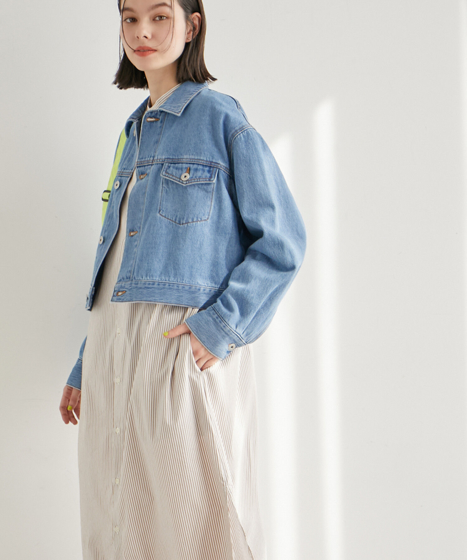 ROPE' PICNIC R「ショート丈デニムジャケット」|デニムジャケット|