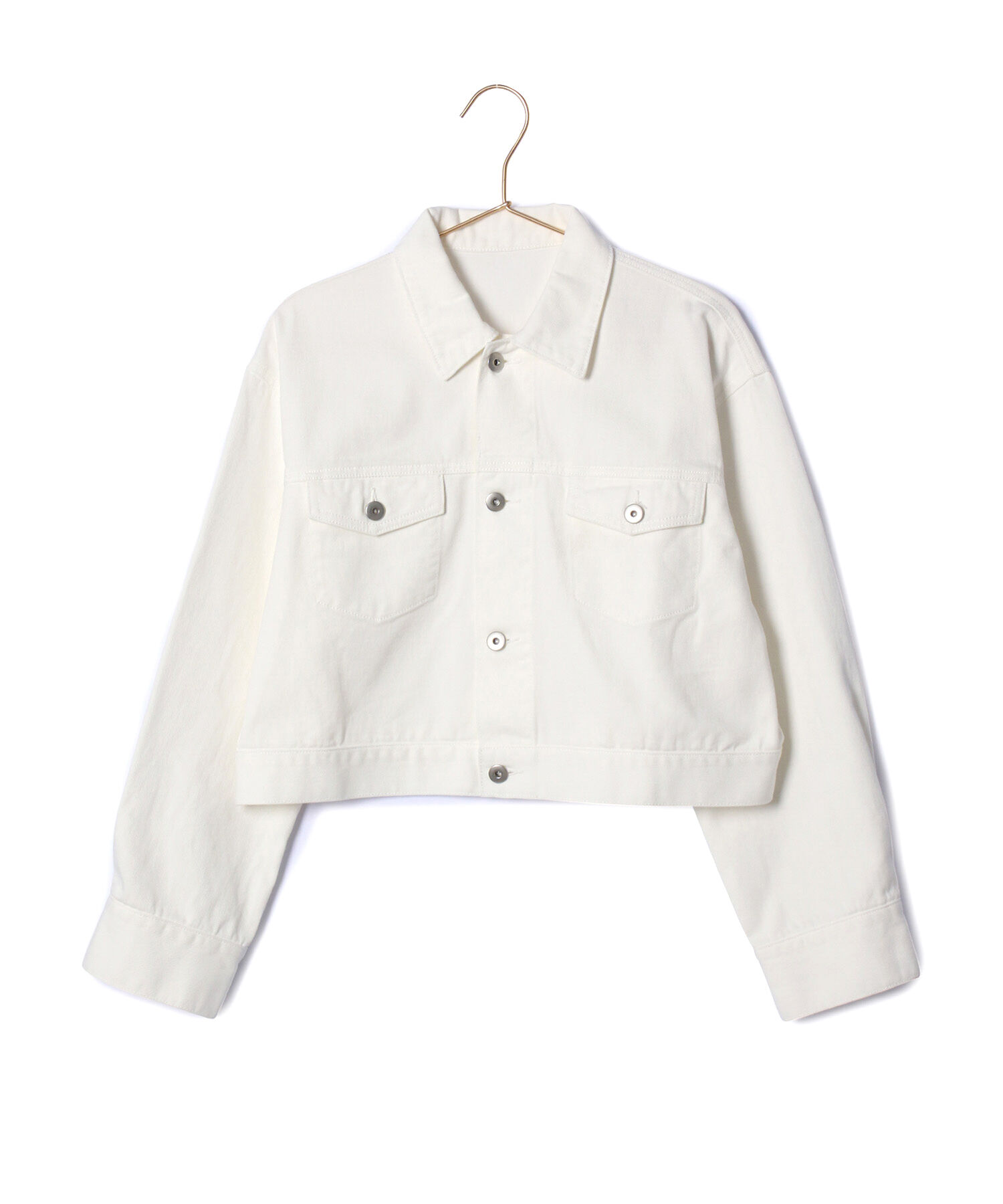 ROPE' PICNIC R「ショート丈ホワイトデニムジャケット」|デニムジャケット|