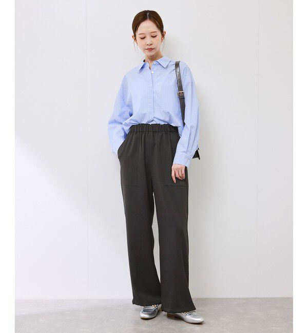 Rope&rsquo;Picnic「ドロストリラックスイージーワイドパンツ」|チノ|