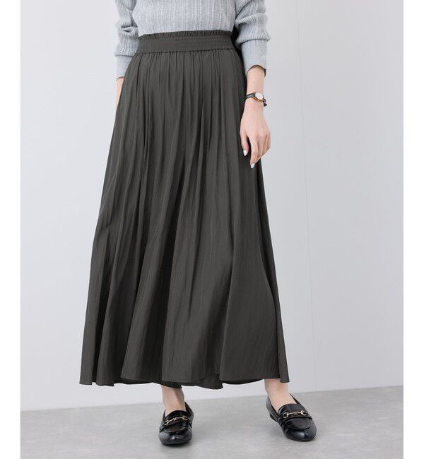 Rope&rsquo;Picnic「イージースカーチョ/UVカット・洗濯機OK」|チノ|チャコール