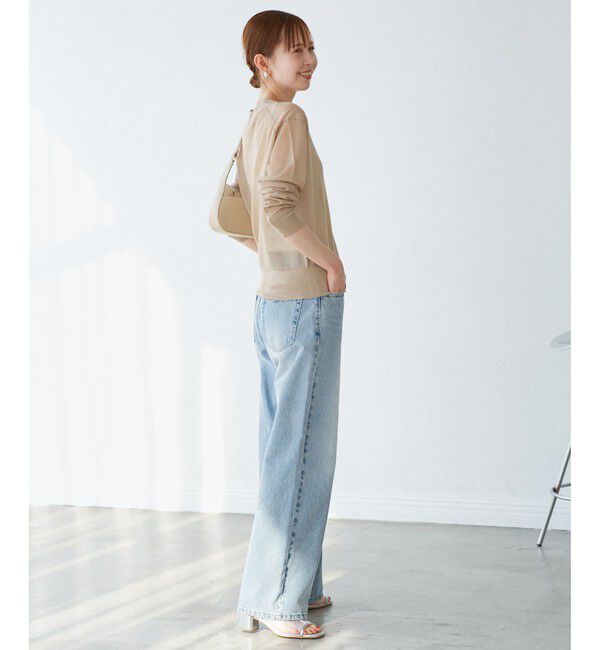 Rope&rsquo;Picnic「LEVITAシアーニットカーディガン」|カーディガン|