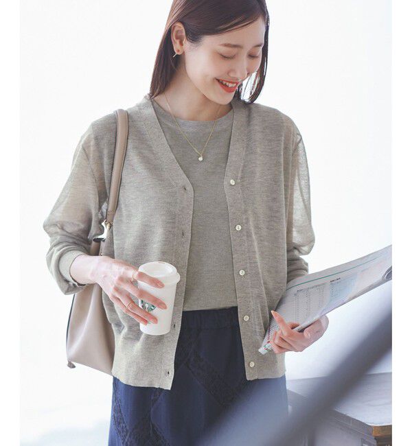 Rope&rsquo;Picnic「LEVITAシアーニットカーディガン」|カーディガン|