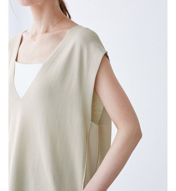 Rope&rsquo;Picnic「【洗濯機OK】深Vニットプルオーバー」|ベスト・ジレ|