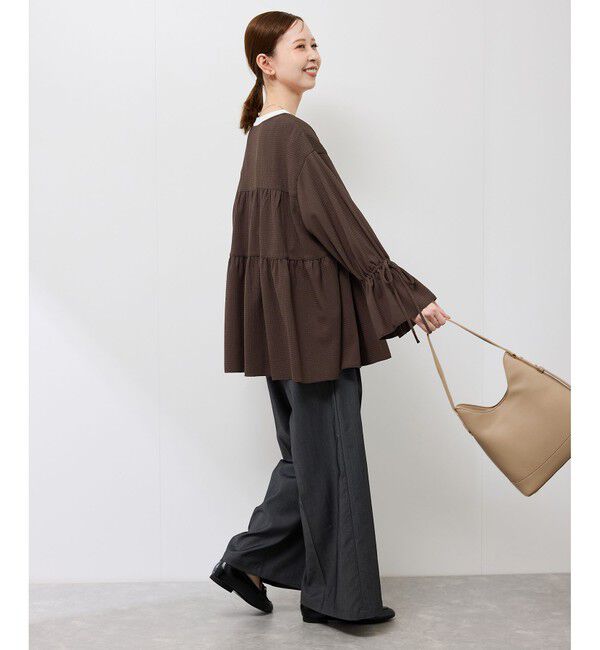 Rope&rsquo;Picnic「【羽織にもなる】シアーワッシャーブラウスカーディガン」|シャツ・ブラウス|