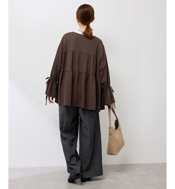 Rope&rsquo;Picnic「【羽織にもなる】シアーワッシャーブラウスカーディガン」|シャツ・ブラウス|