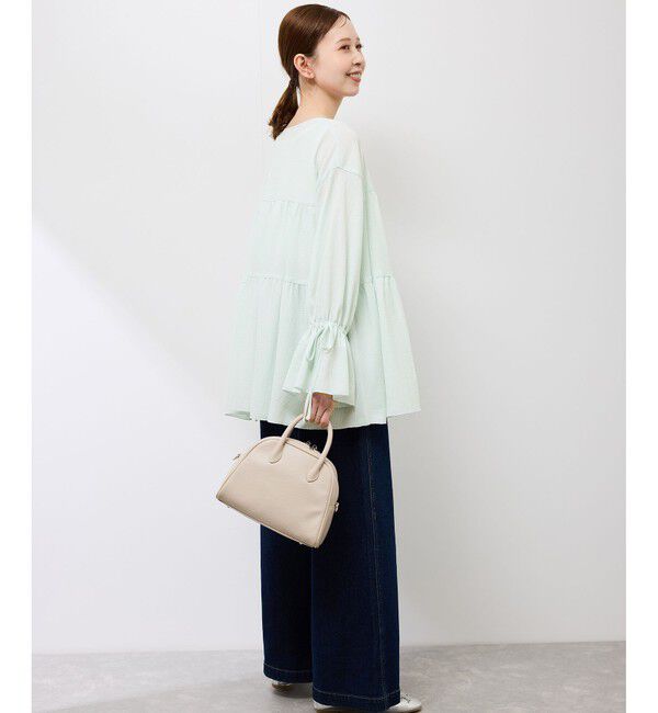 Rope&rsquo;Picnic「【羽織にもなる】シアーワッシャーブラウスカーディガン」|シャツ・ブラウス|