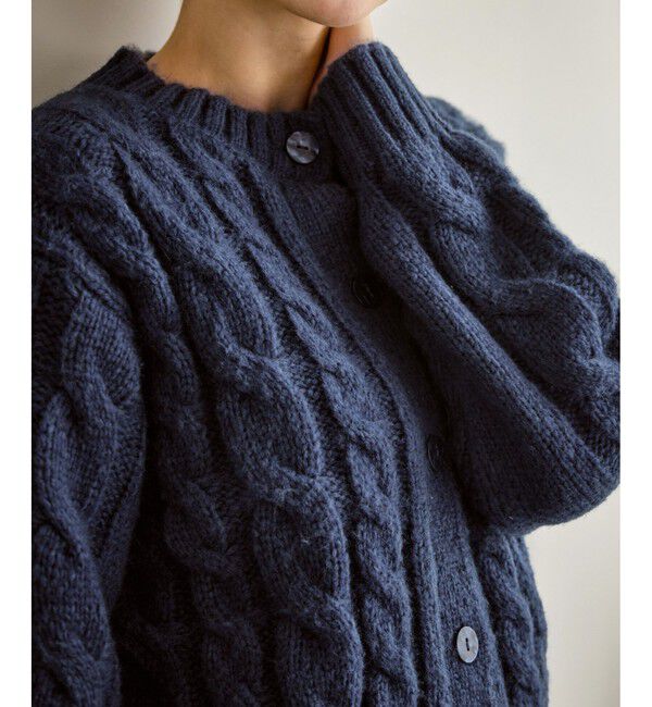 Rope&rsquo;Picnic「ケーブルニットカーディガン」|カーディガン|