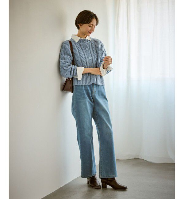 Rope&rsquo;Picnic「ケーブルニットカーディガン」|カーディガン|