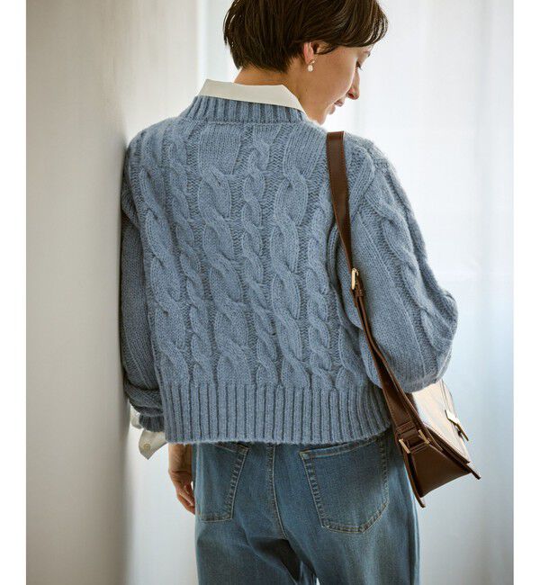 Rope&rsquo;Picnic「ケーブルニットカーディガン」|カーディガン|