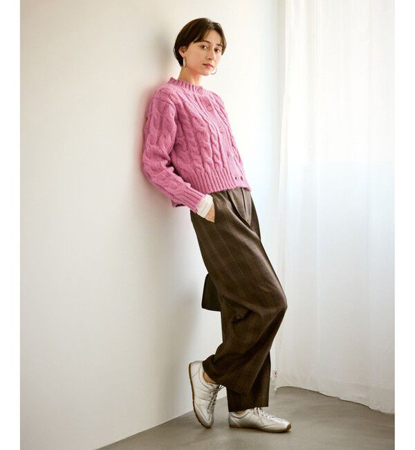 Rope&rsquo;Picnic「ケーブルニットカーディガン」|カーディガン|