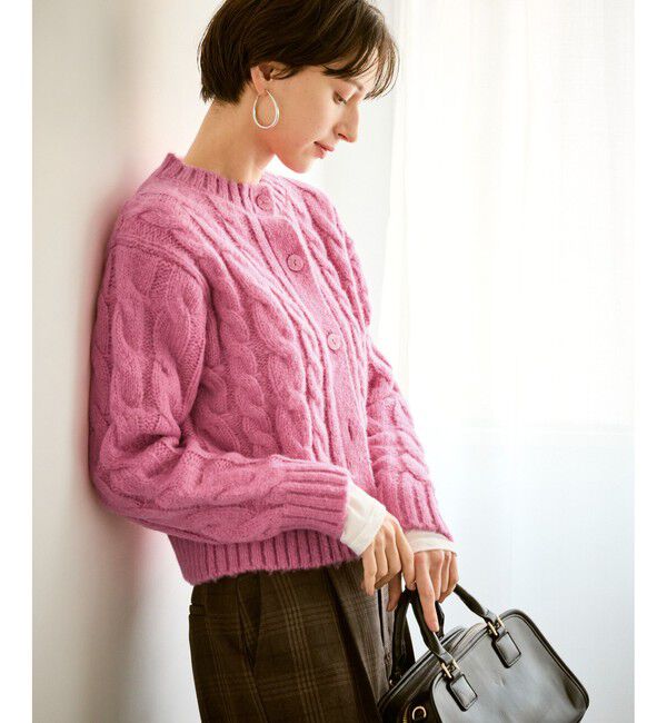 Rope&rsquo;Picnic「ケーブルニットカーディガン」|カーディガン|