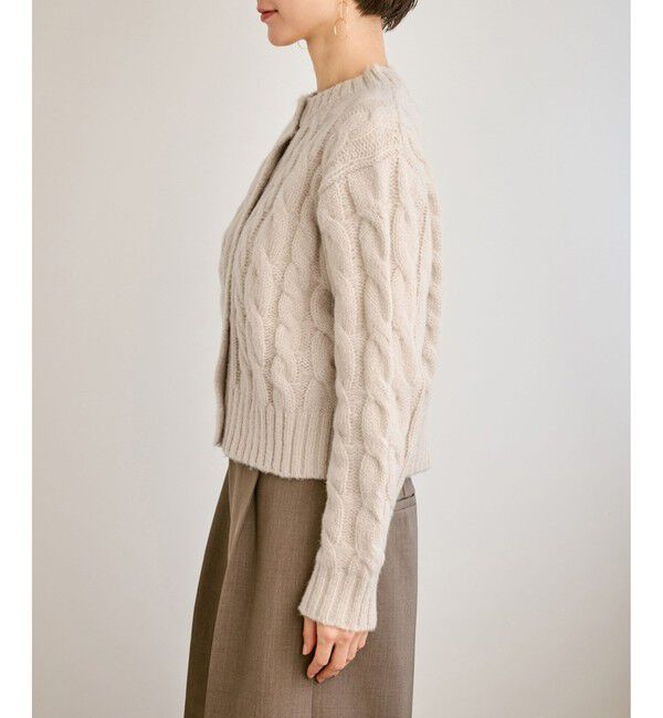 Rope&rsquo;Picnic「ケーブルニットカーディガン」|カーディガン|