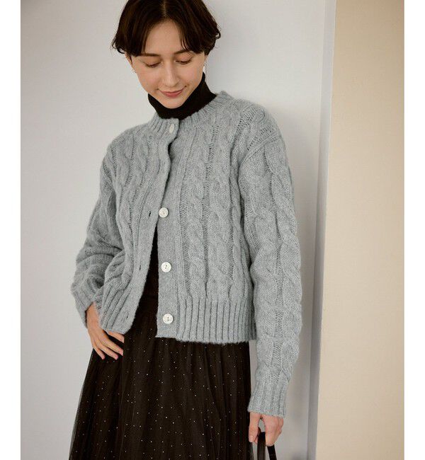 Rope&rsquo;Picnic「ケーブルニットカーディガン」|カーディガン|