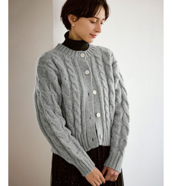Rope&rsquo;Picnic「ケーブルニットカーディガン」|カーディガン|