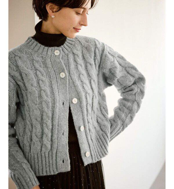 Rope&rsquo;Picnic「ケーブルニットカーディガン」|カーディガン|