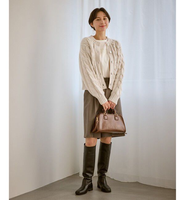 Rope&rsquo;Picnic「ケーブルニットカーディガン」|カーディガン|