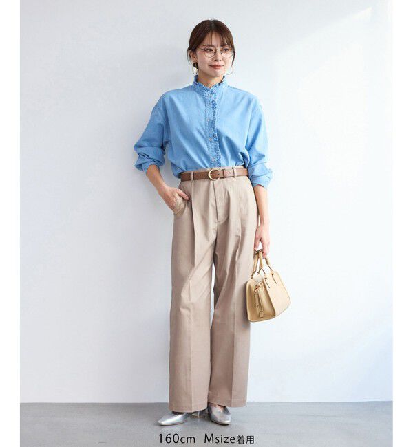 Rope&rsquo;Picnic「ウエストタックチノパンツ」|チノ|