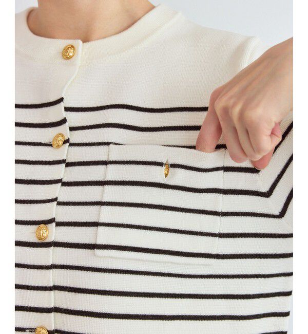 Rope&rsquo;Picnic「ミラノリブ金ボタンニットカーディガン」|カーディガン|