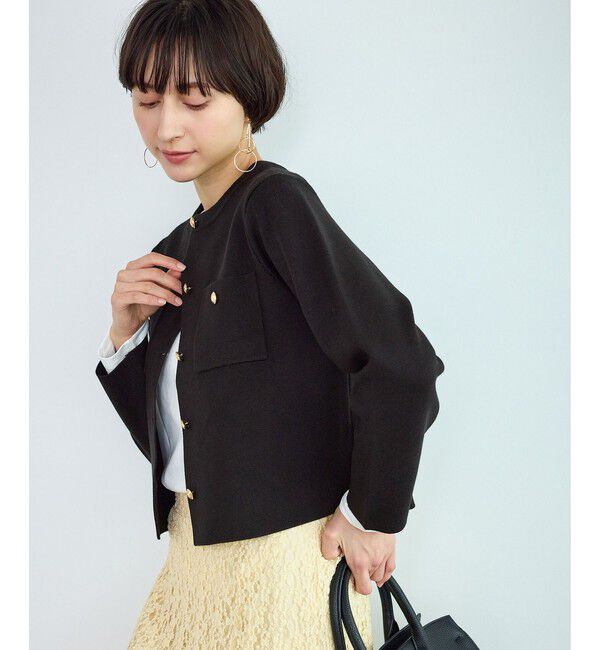 Rope&rsquo;Picnic「ミラノリブ金ボタンニットカーディガン」|カーディガン|