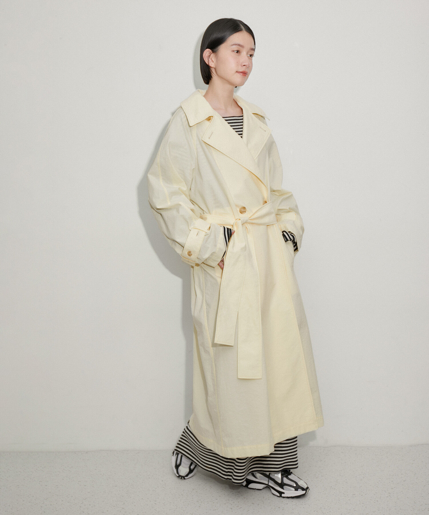 ADAM ET ROPE'「【環境配慮】ファンクショントレンチコート」|トレンチコート|