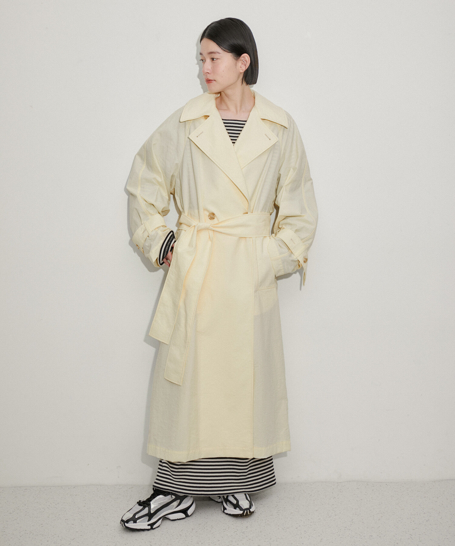 ADAM ET ROPE'「【環境配慮】ファンクショントレンチコート」|トレンチコート|