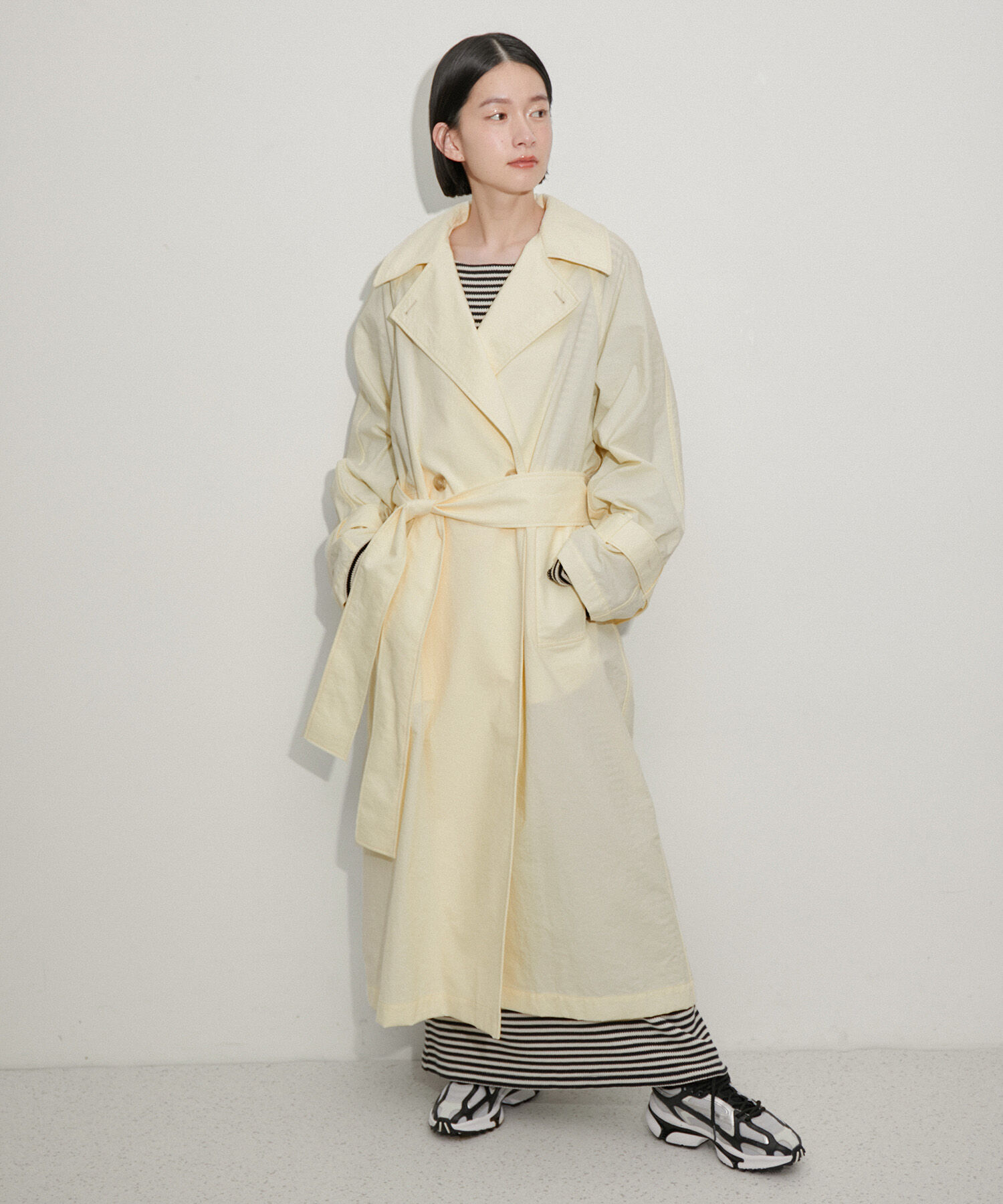 ADAM ET ROPE'「【環境配慮】ファンクショントレンチコート」|トレンチコート|