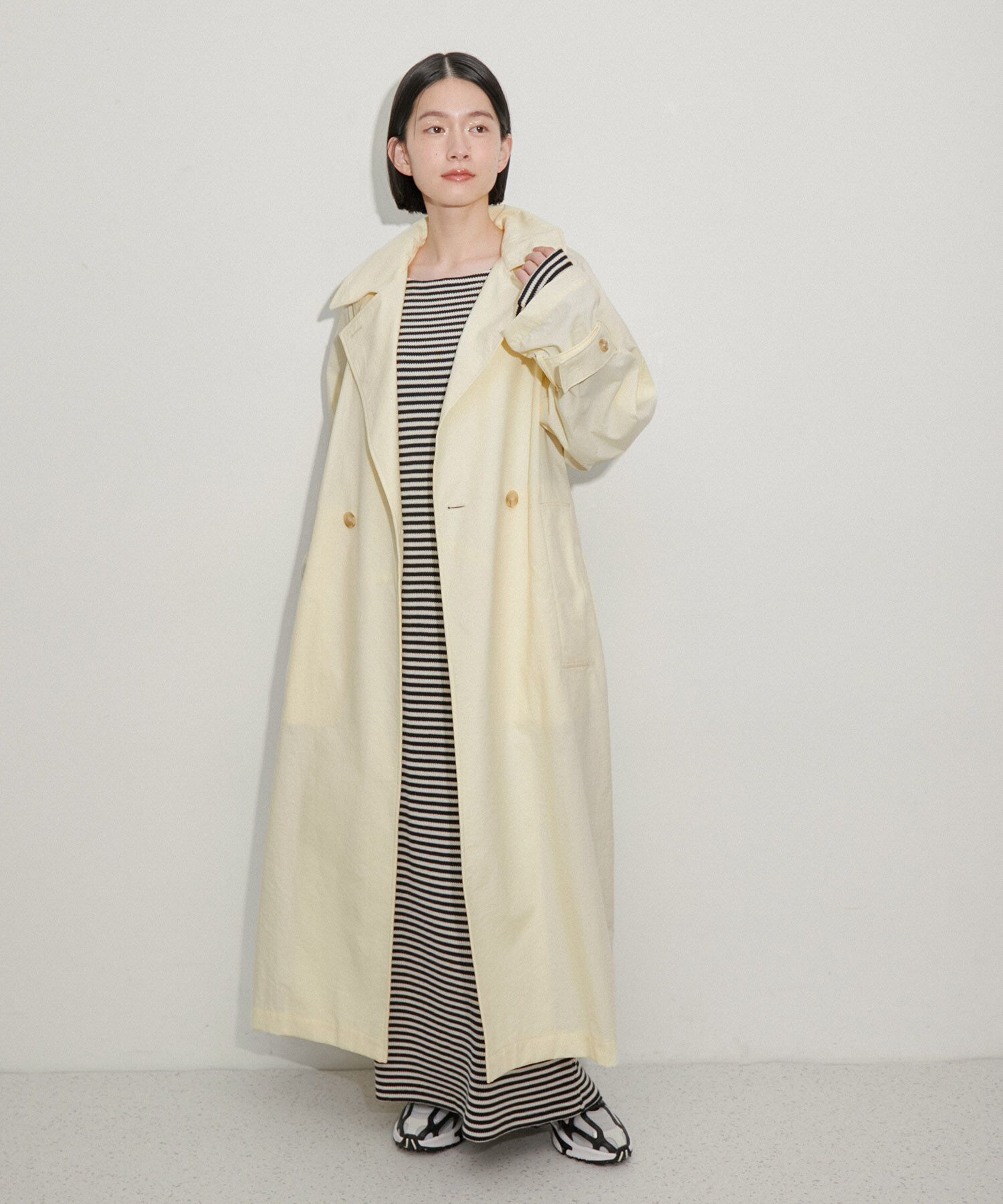 ADAM ET ROPE'「【環境配慮】ファンクショントレンチコート」|トレンチコート|