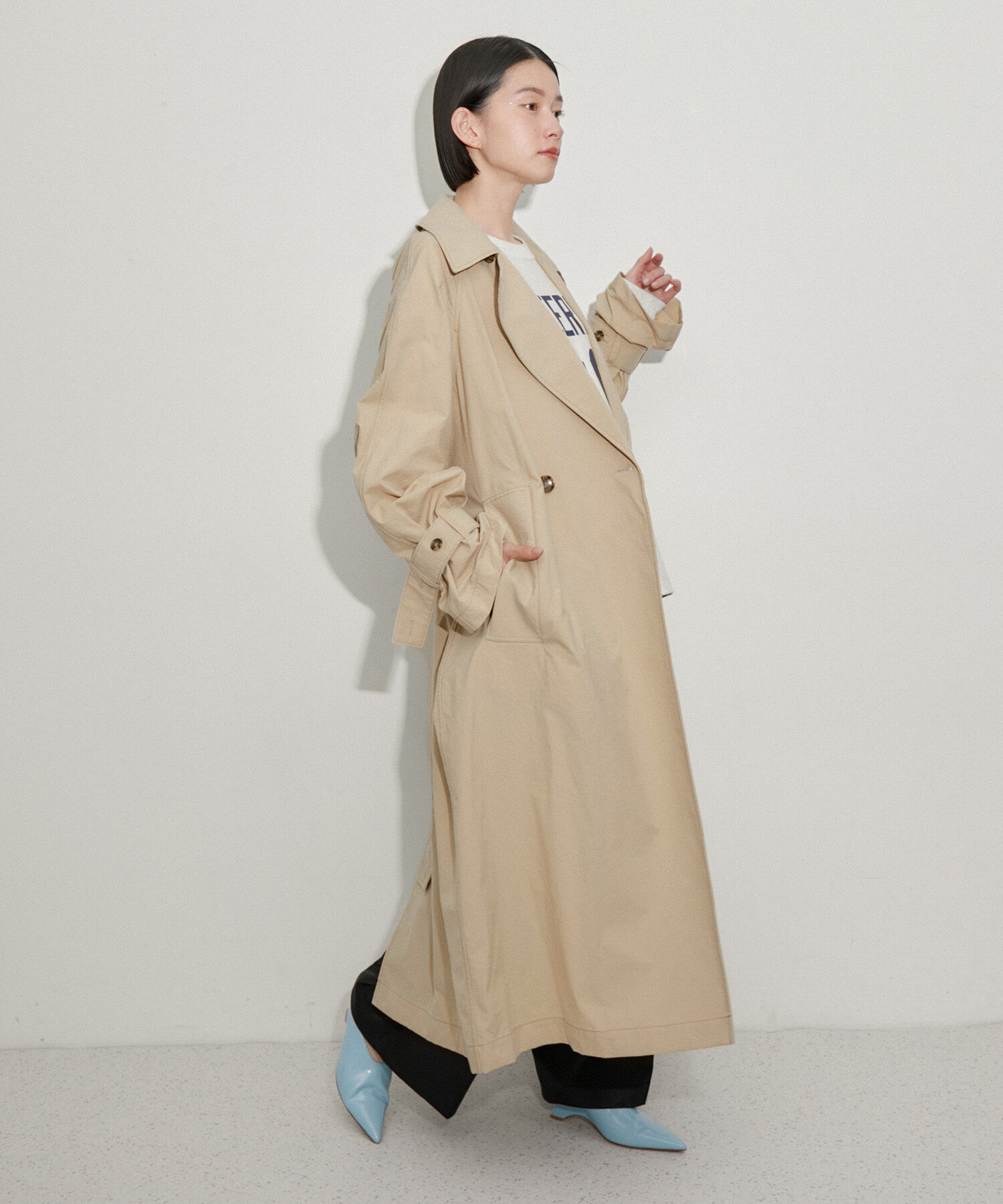 ADAM ET ROPE'「【環境配慮】ファンクショントレンチコート」|トレンチコート|