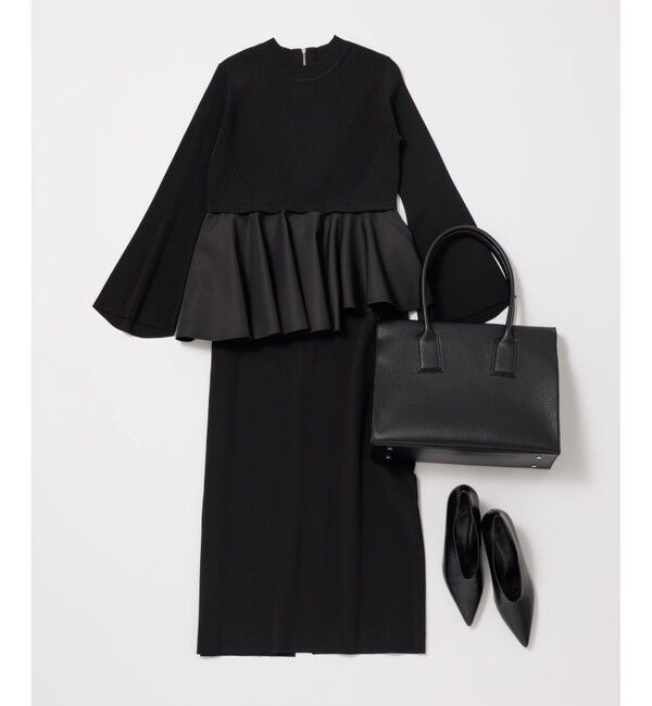 ADAM ET ROPE'「フォルムヒールポインテッドパンプス」|パンプス|