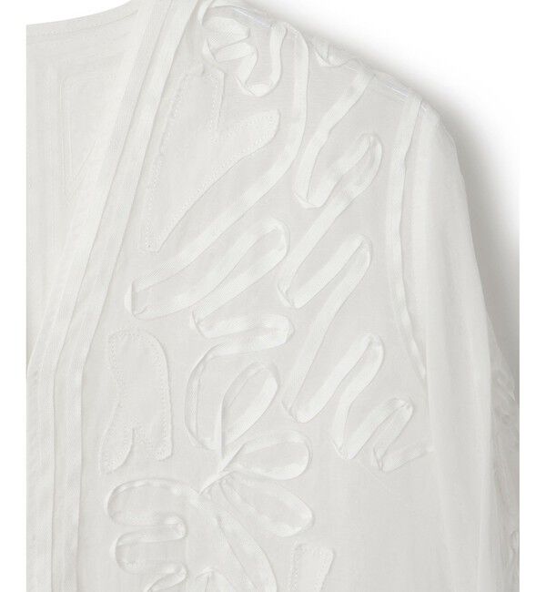 ADAM ET ROPE'「【EMOELLE】ステッチエンブロイダリーブラウス」|シャツ・ブラウス|