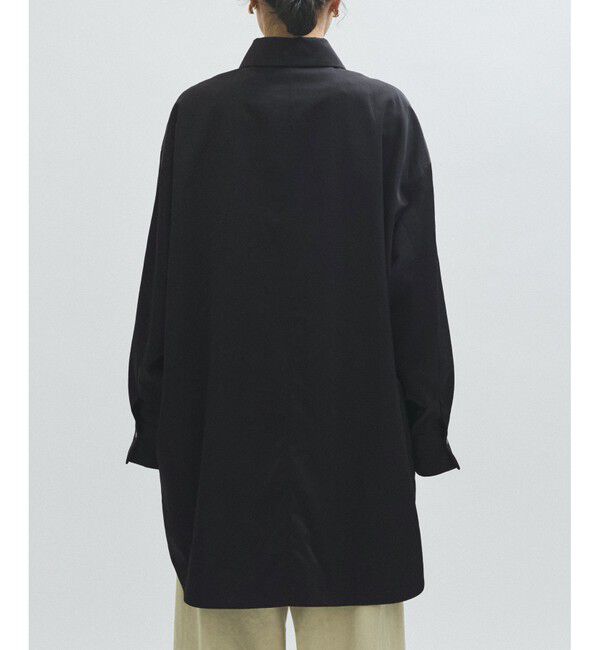 ADAM ET ROPE'「【EMOELLE】ナイロンサテンシャツブルゾン」|ブルゾン・スタジャン|