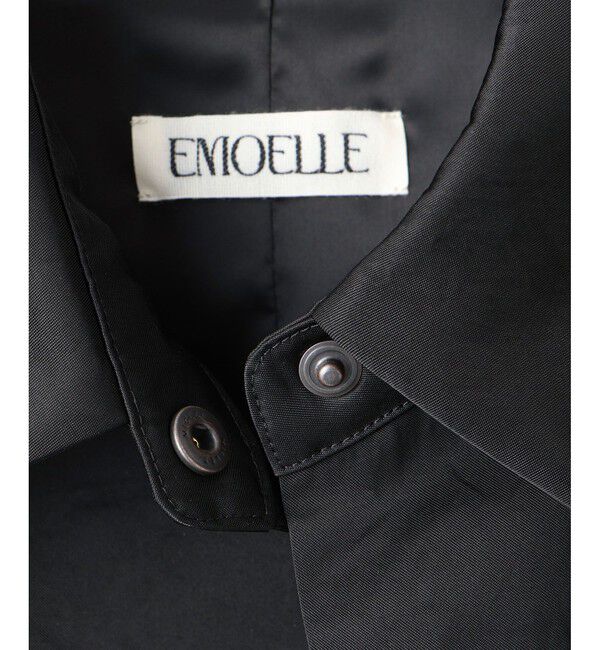ADAM ET ROPE'「【EMOELLE】ナイロンサテンシャツブルゾン」|ブルゾン・スタジャン|