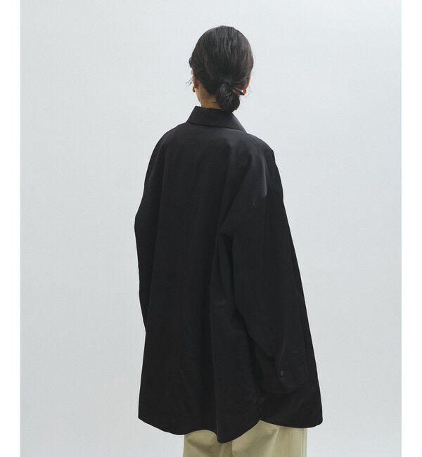 ADAM ET ROPE'「【EMOELLE】ナイロンサテンシャツブルゾン」|ブルゾン・スタジャン|